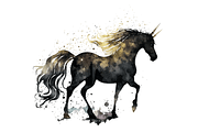 Watercolor Night Unicorn Clipart Bun, an Object Graphic by Regulrcrative (Thumbnail 7 of 7)
