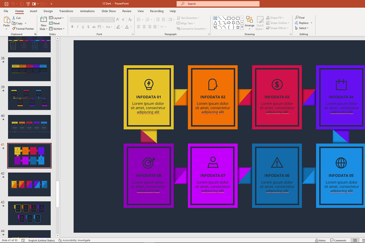 Motion Strategy PowerPoint Template, a Presentation Template by Infographics project (Photo 8 of 11)