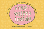 The Voices Inside Funny Font DUO, a Handwritten Font by AnMark (Thumbnail 1 of 11)