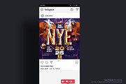 New Year Party Flyer Template, a Flyer Template by Satgur Graphic Design (Thumbnail 3 of 4)