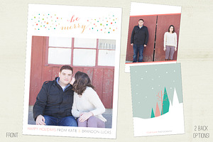 Holiday Confetti Photo Card