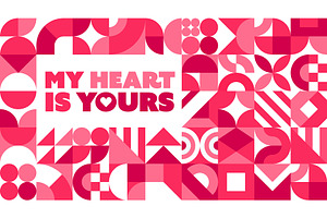 Valentines day greeting card, an Illustration by Vector Tradition