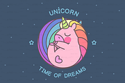 vector SET Unicorns time, an Object Graphic by WINDmade (Thumbnail 5 of 14)