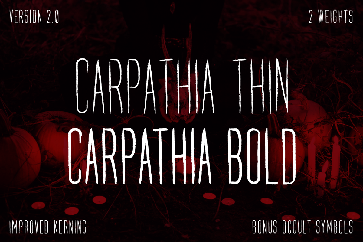 Carpathia Typeface + Extras preview 2