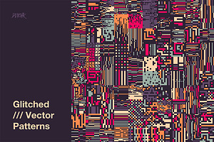 Glitched Vector Patterns Vol. 01