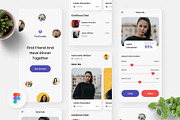 Fechada - Dating Mobile App, an UI Kit Template by Panen Creative (Thumbnail 1 of 3)