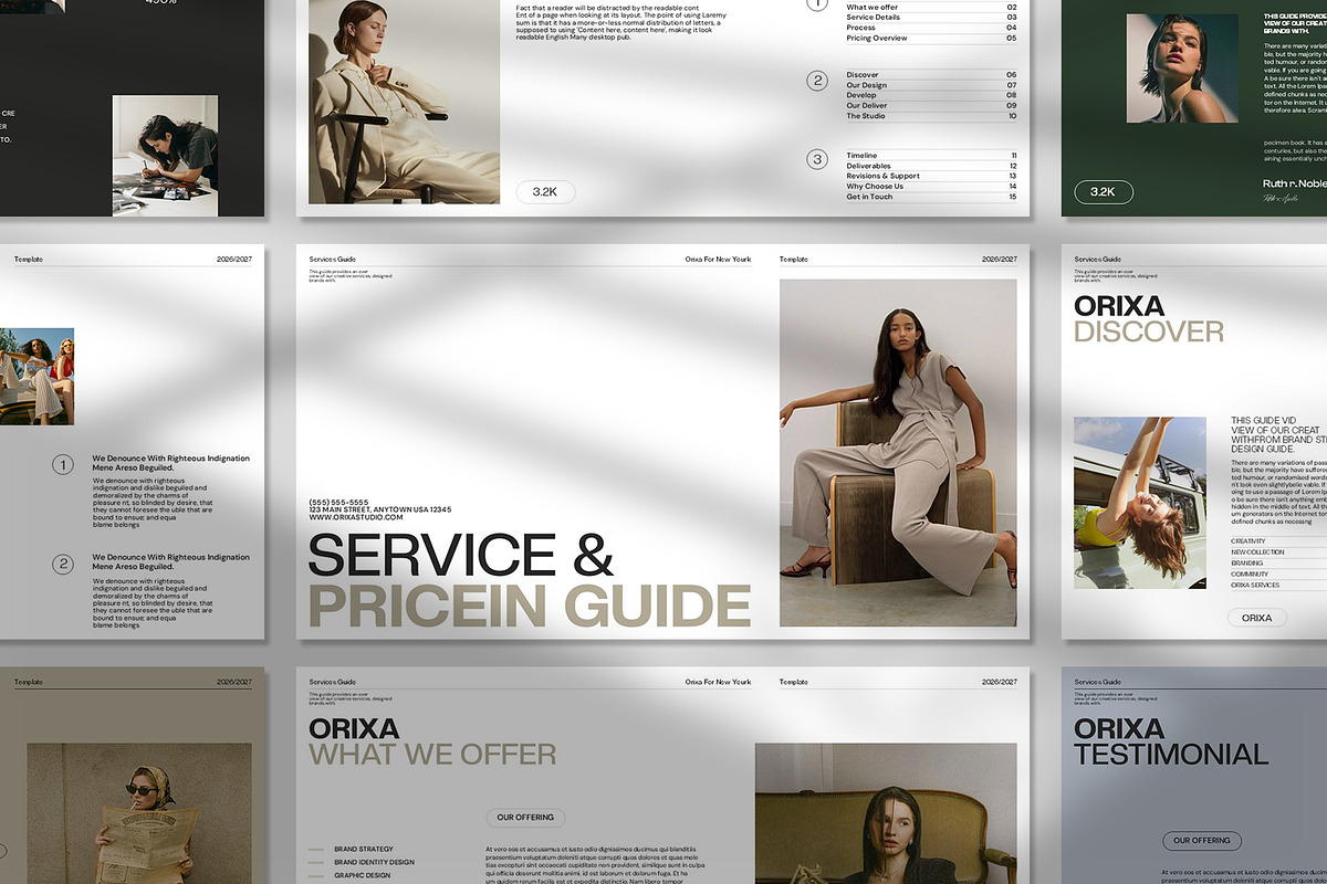 Orixa Service Guide Presentation, a Presentation Template by CreativexGenius (Photo 6 of 11)