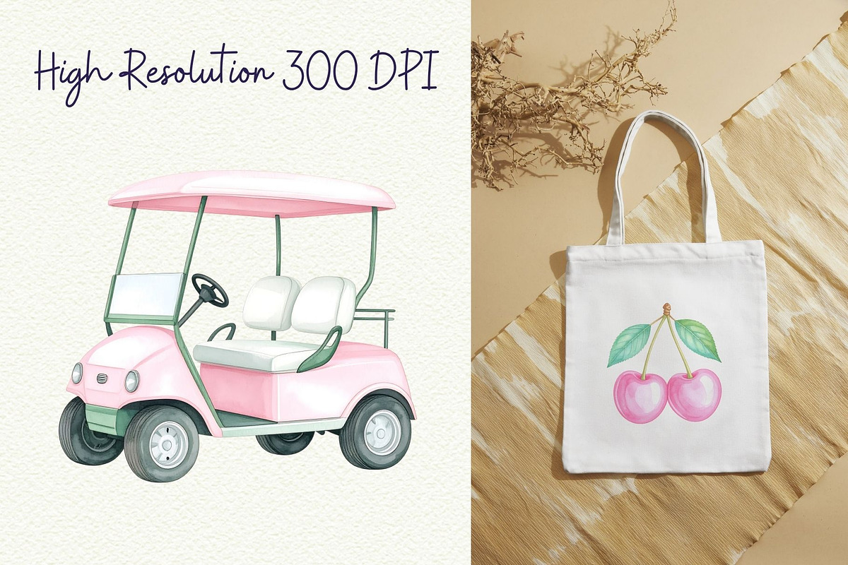 Vintage Golf Club – Pink Edition, an Object Graphic by Anna Design Studio (Photo 4 of 8)