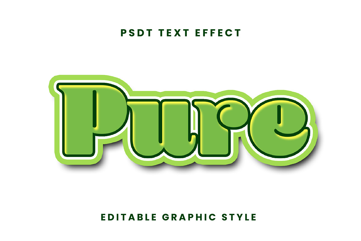 Glossy Outline 3D Text Effect