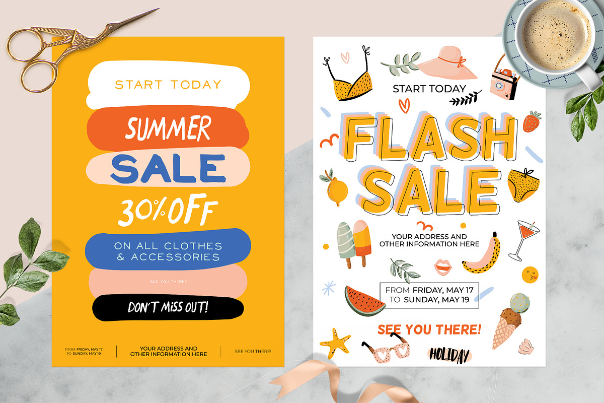 Summer Sale Posters, an Object Graphic by Ruslana Lubenets (Photo 4 of 10)