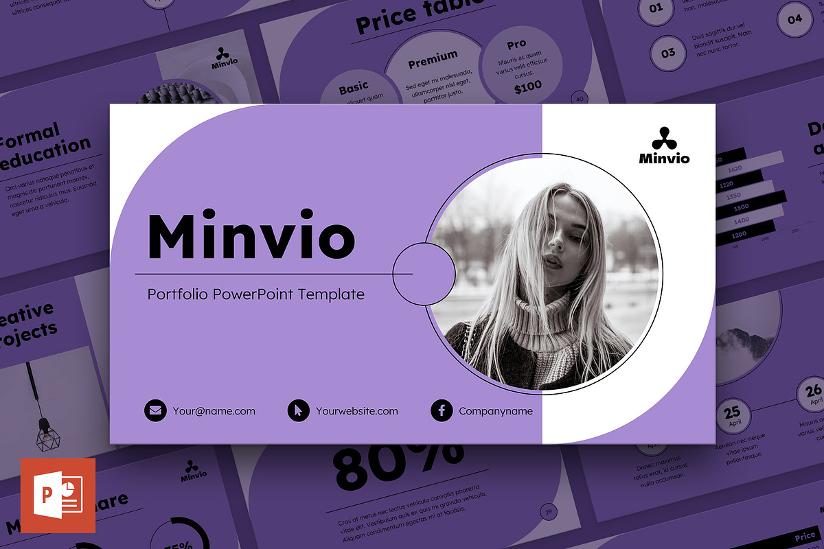 Presentation Portfolio, a Presentation Template by TemplatesNow! (Photo 1 of 14)