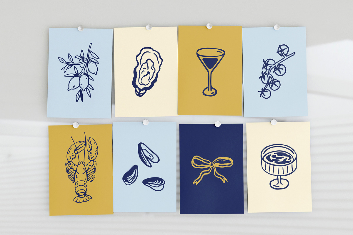 Dolce Vita, summer set + backgrounds, a Decorative Illustration by Good Studio (Photo 27 of 28)
