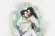 Watercolors Couple's Dreamy Painting, an Action Add-On by MRI STUDIO (Thumbnail 14 of 26)