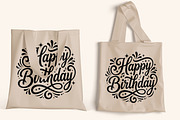 Happy Birthday Typography Vector svg, a Decorative Illustration by Ghagra (Thumbnail 6 of 7)