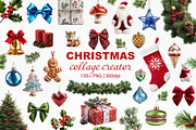 Christmas Collage Clipart Bundle, an Object Graphic by NatalieArtShop (Thumbnail 1 of 10)