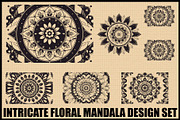 Floral Mandala Vector Bundle, an Illustration by jahid234 (Thumbnail 1 of 7)