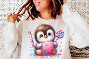 Penguin Valentine's Day Clipart, an Illustration by SinaCreation (Thumbnail 9 of 11)