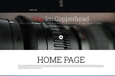 Copperhead Wordpress Theme
