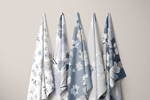 Dusty Blue Pattern Collection