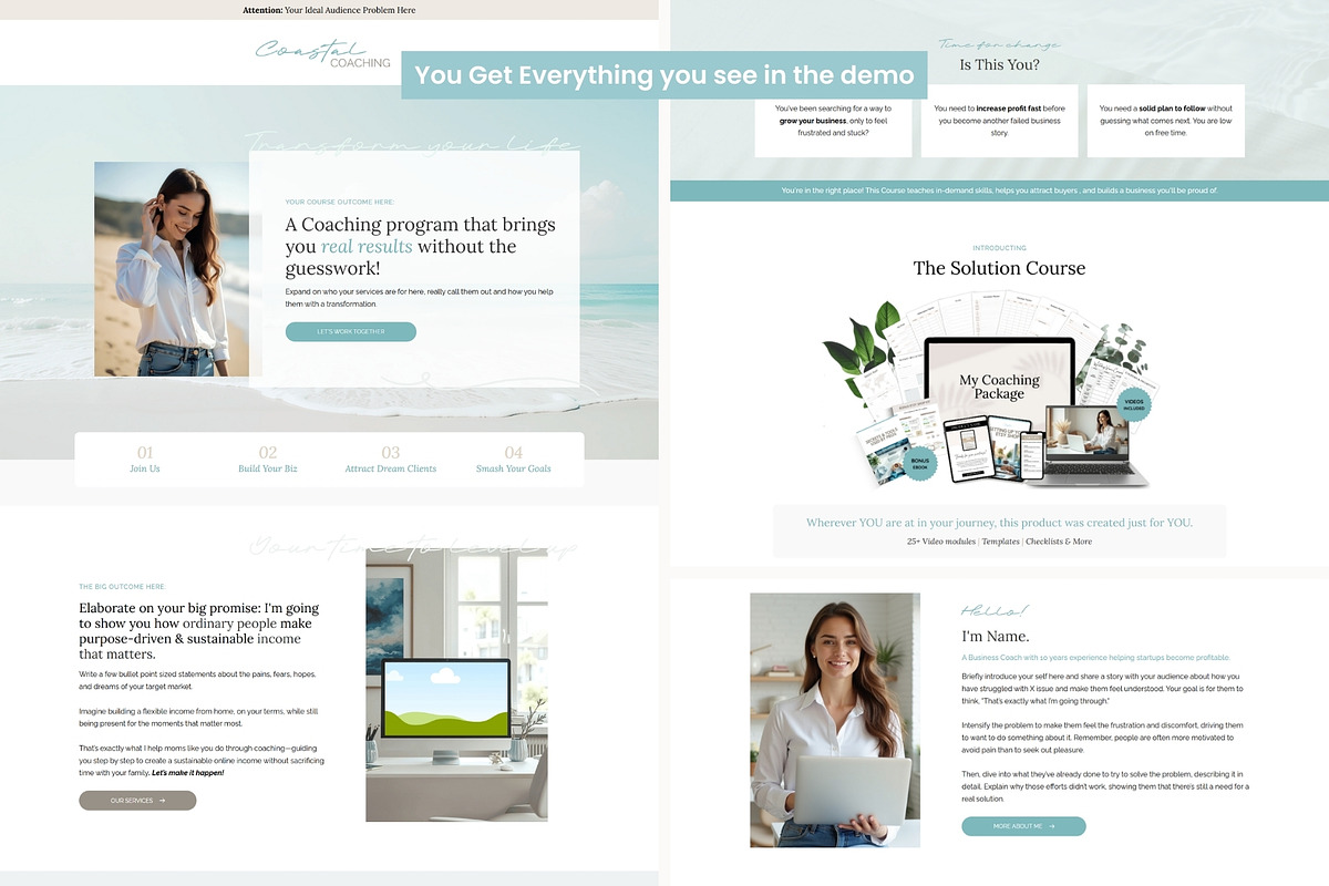 Coastal Systeme.io Funnel Template preview 7