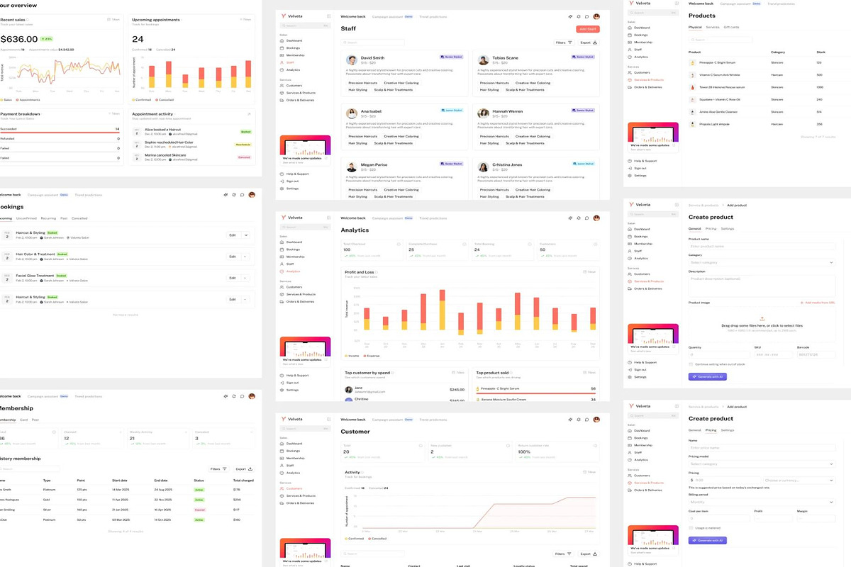 Booking Salon Management App UI Kit, an UI Kit Template by Lumina_ui_ux202 (Photo 2 of 4)
