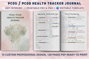 PCOS / PCOD Health Tracker Journal