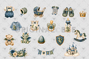 Baby Dragon Clipart, a Decorative Illustration by BigCakeBee (Thumbnail 3 of 4)