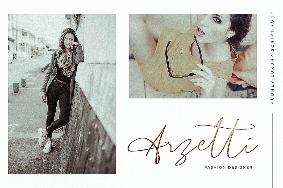 Audrey | Luxury Script Font, a Script Font by Awanstudio (Photo 3 of 10)