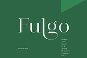 Fulgo Font, a Serif Font by vuuuds (Thumbnail 1 of 16)
