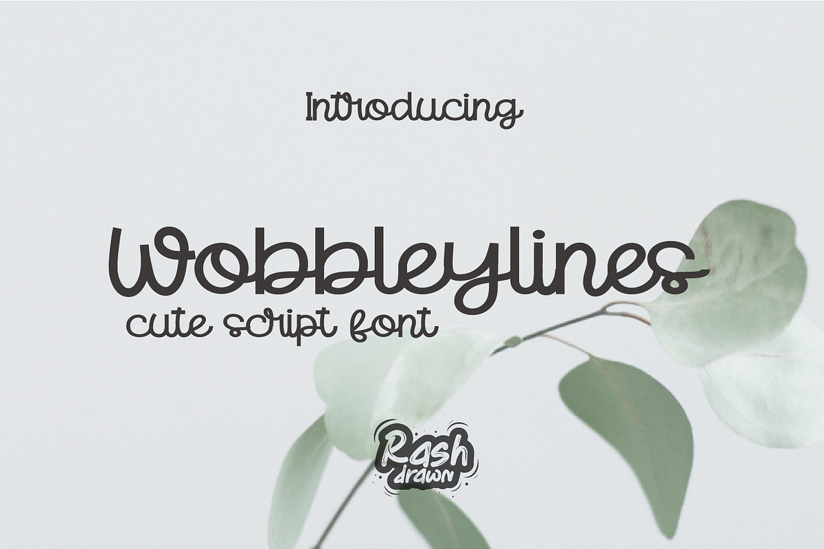 Wobbleylines, a Font by Rashdrawn (Photo 1 of 5)