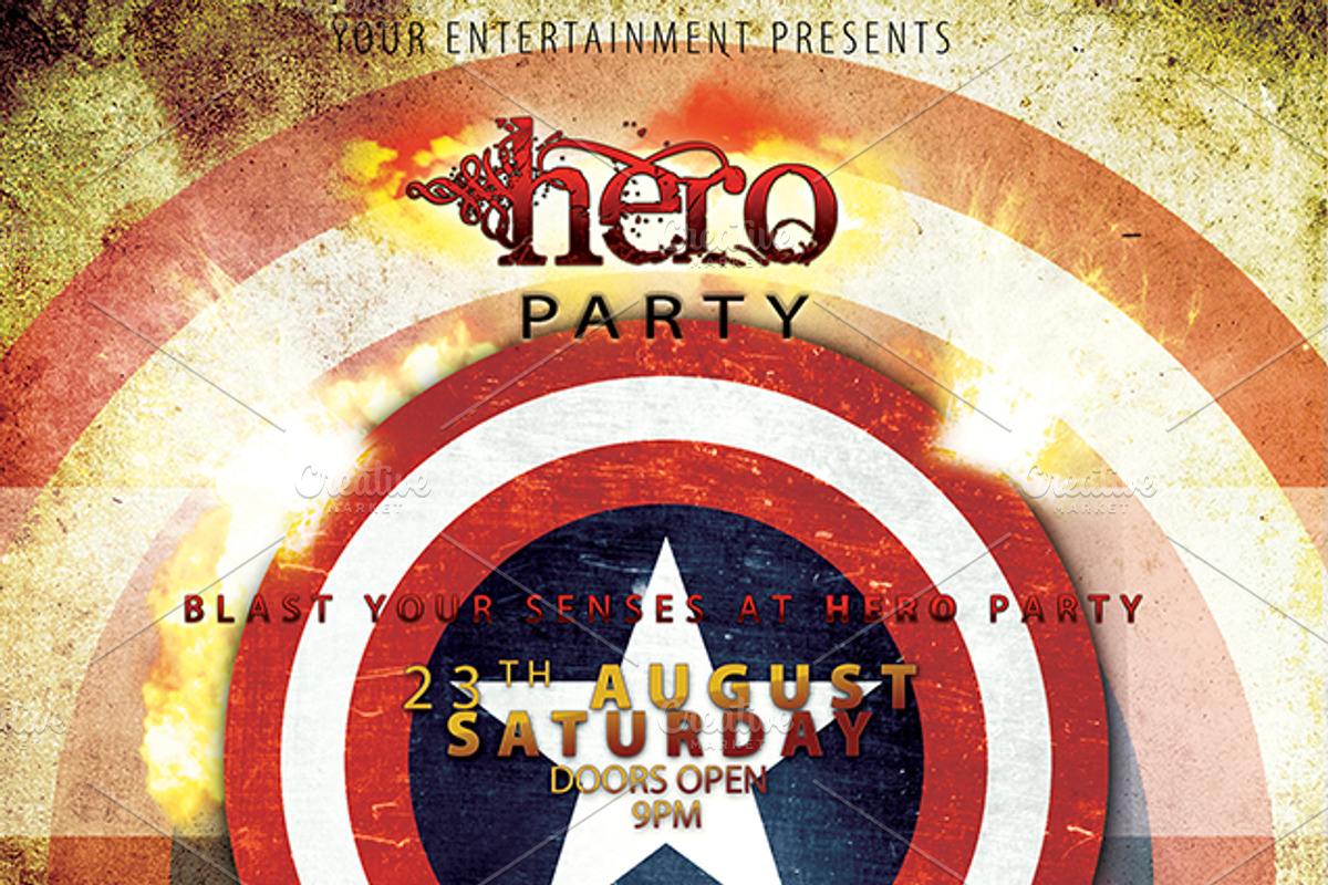 My Hero Party, a Flyer Template by zheksha (Photo 4 of 5)