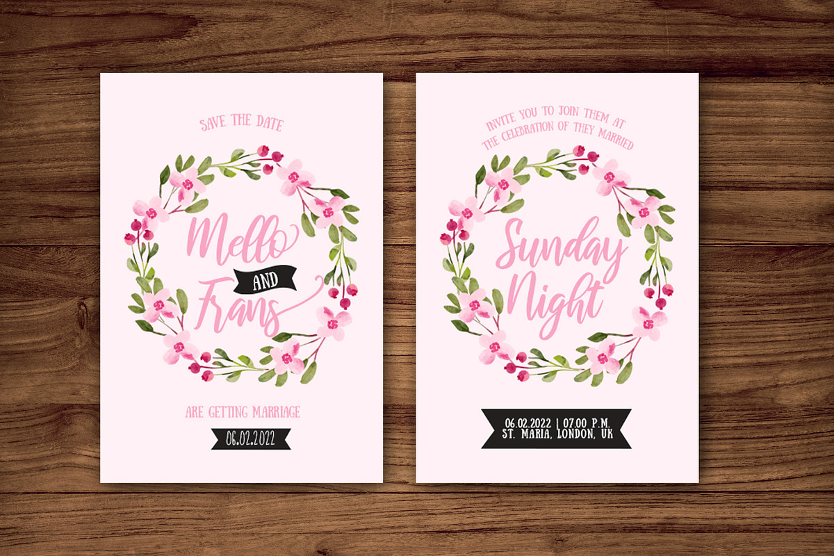 Wedding card template psd, an Invitation Template by Mariyana