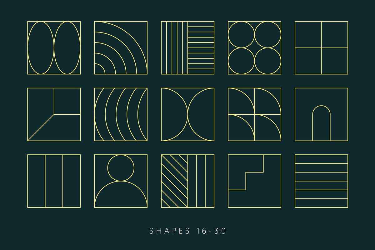 Linear Shapes - Vol.1, an Object Graphic by Léo Alexandre