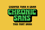 Chronic Sans Display Font, a Sans Serif Font by Brethrendesignco (Thumbnail 5 of 7)
