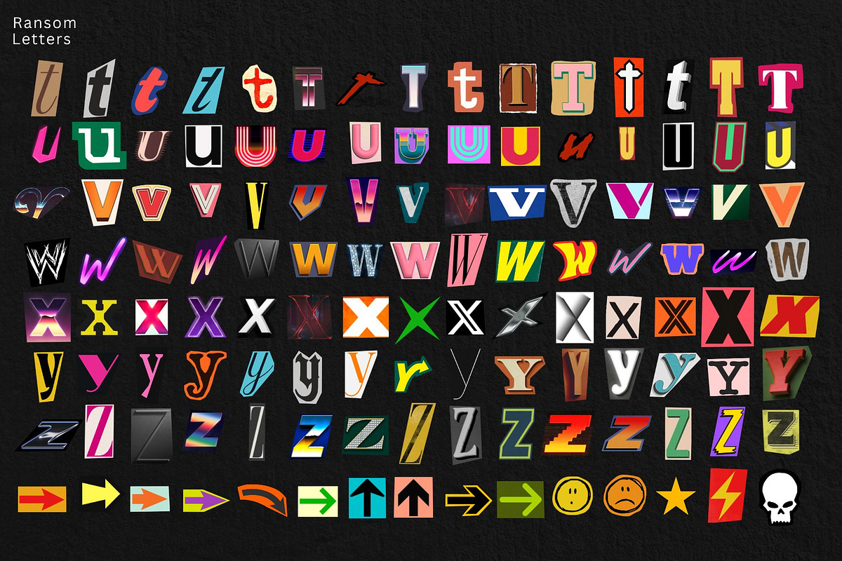 Ransom Note Letters, an Object Graphic by Presets store (Photo 4 of 9)