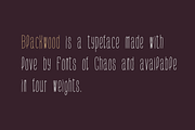 Blackwood - 4 weights, a Serif Font by David is Creative (Thumbnail 2 of 5)