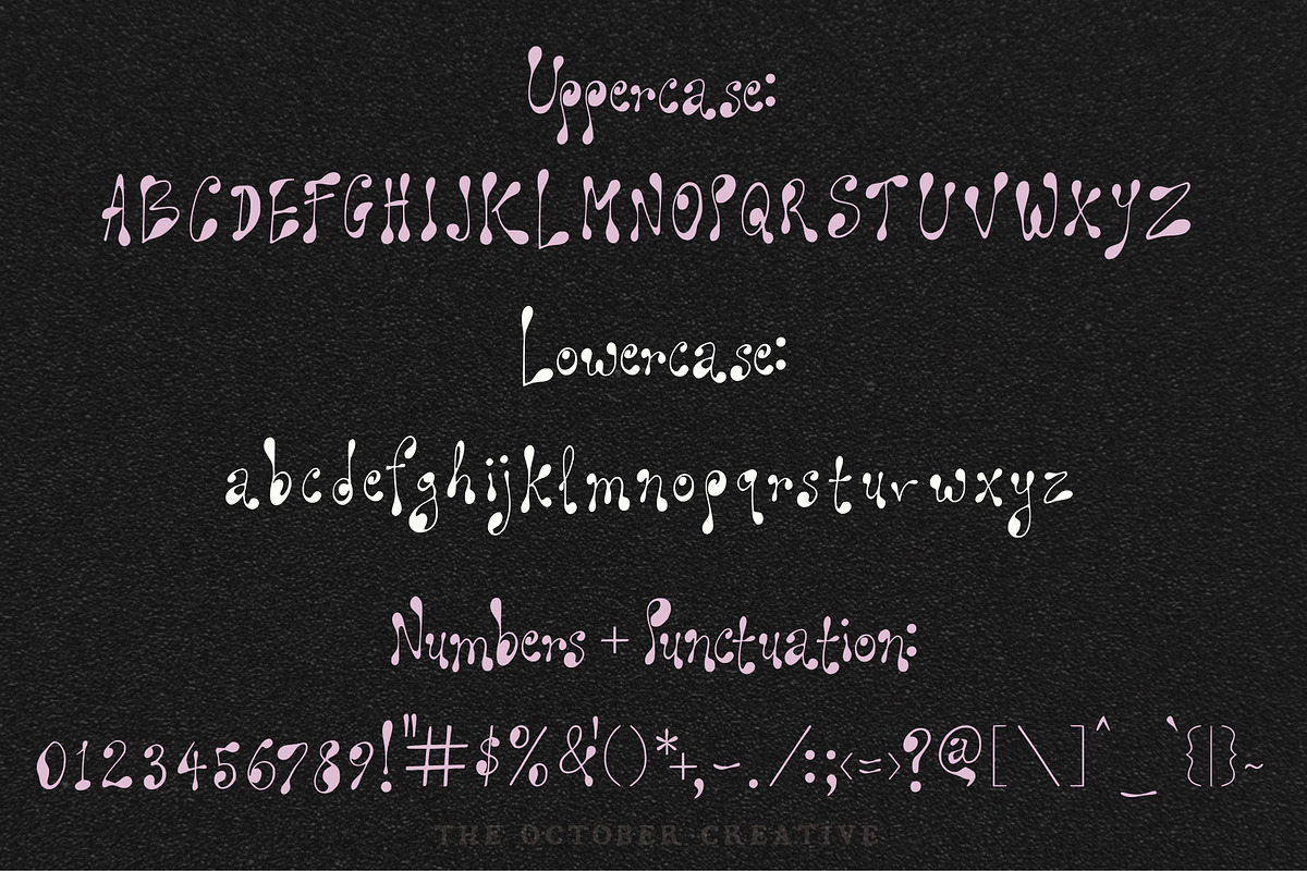 Ophelia Overslept Groovy Display, a Handwritten Font by The October Creative (Photo 2 of 8)
