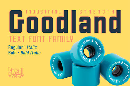 Goodland Text retro industrial font