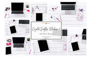 Crystal Desktop Mockups 2, an iPad Mockup by SunnyTangerine Stock (Thumbnail 1 of 5)