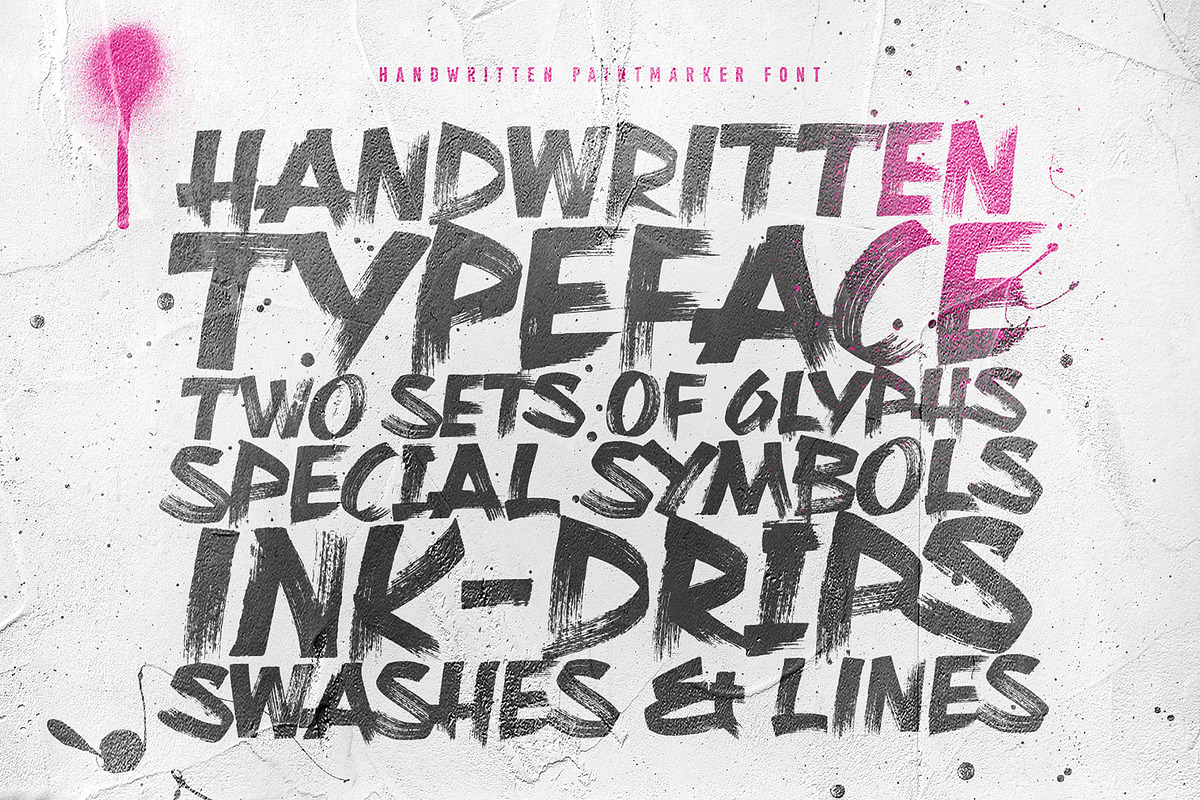 Rough Marker, a Font by XTOPH - Fonts (Photo 4 of 7)