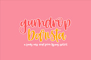 Gumdrop Barista, a Script Font by OnTheSpotStudio (Thumbnail 1 of 4)