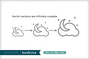 Minimal bedtime icons, an Outline Icon by Picture Window (Thumbnail 3 of 5)