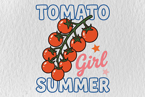 Summer Tomato Hand Drawn PNG, an Illustration by DreamPrint404