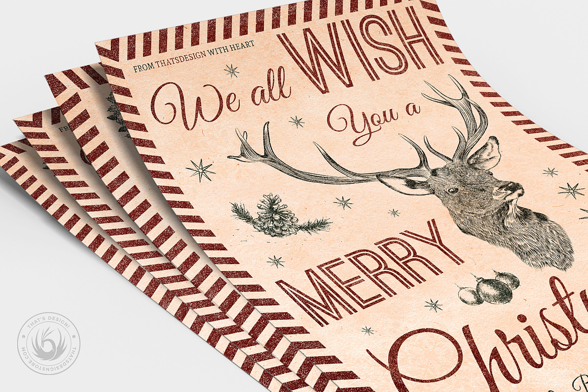 Christmas Menu Template V8, a Flyer Template by ThatsDesignArt (Photo 4 of 7)
