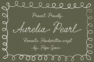 Aurelia Pearl Romantic Handwritten