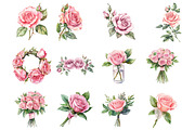Blush Pink Roses Wedding, an Illustration by Design Market (Thumbnail 3 of 3)