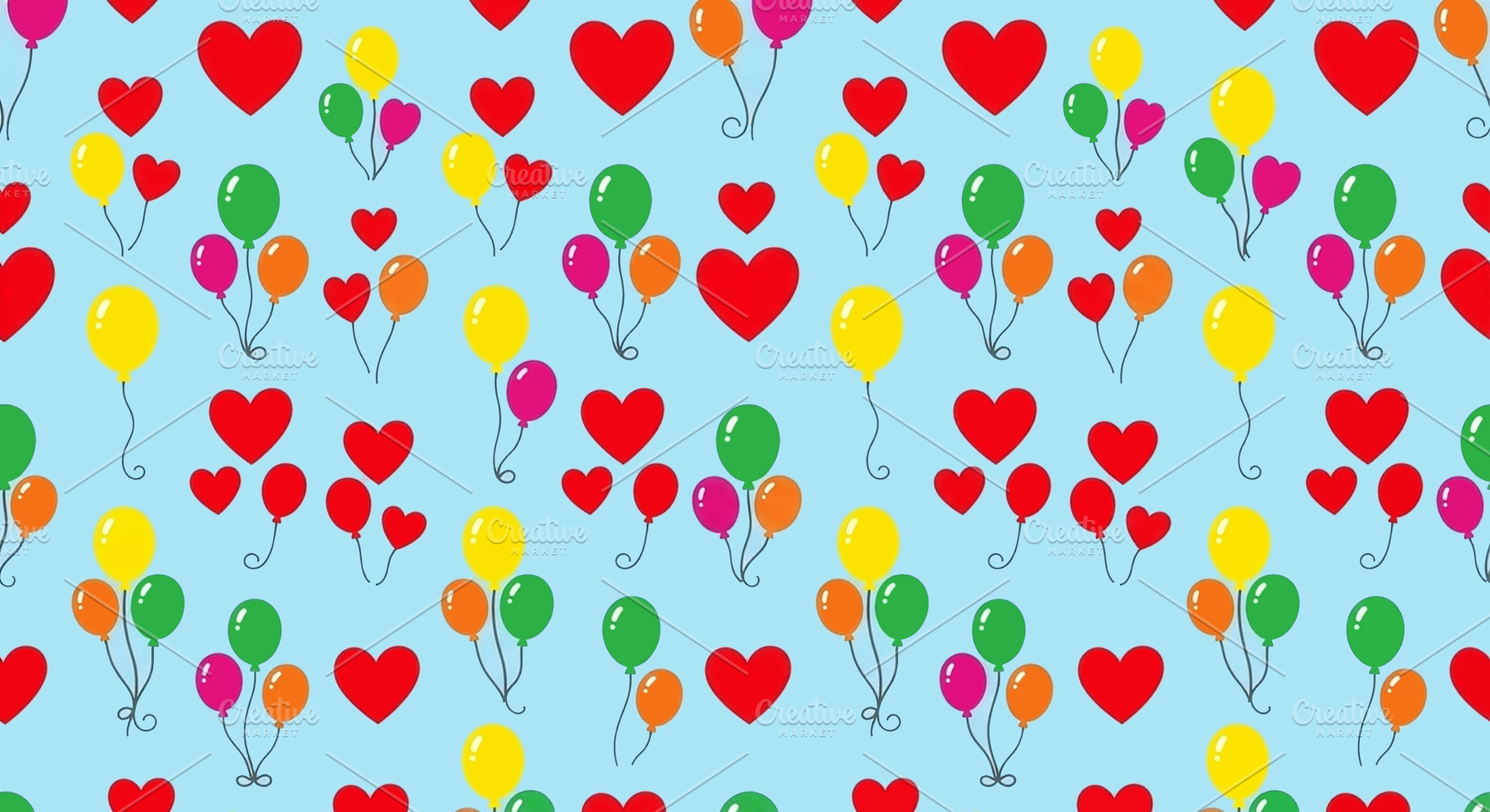 Bright seamless pattern with colorfu, an Abstract Photo by Imaginarium