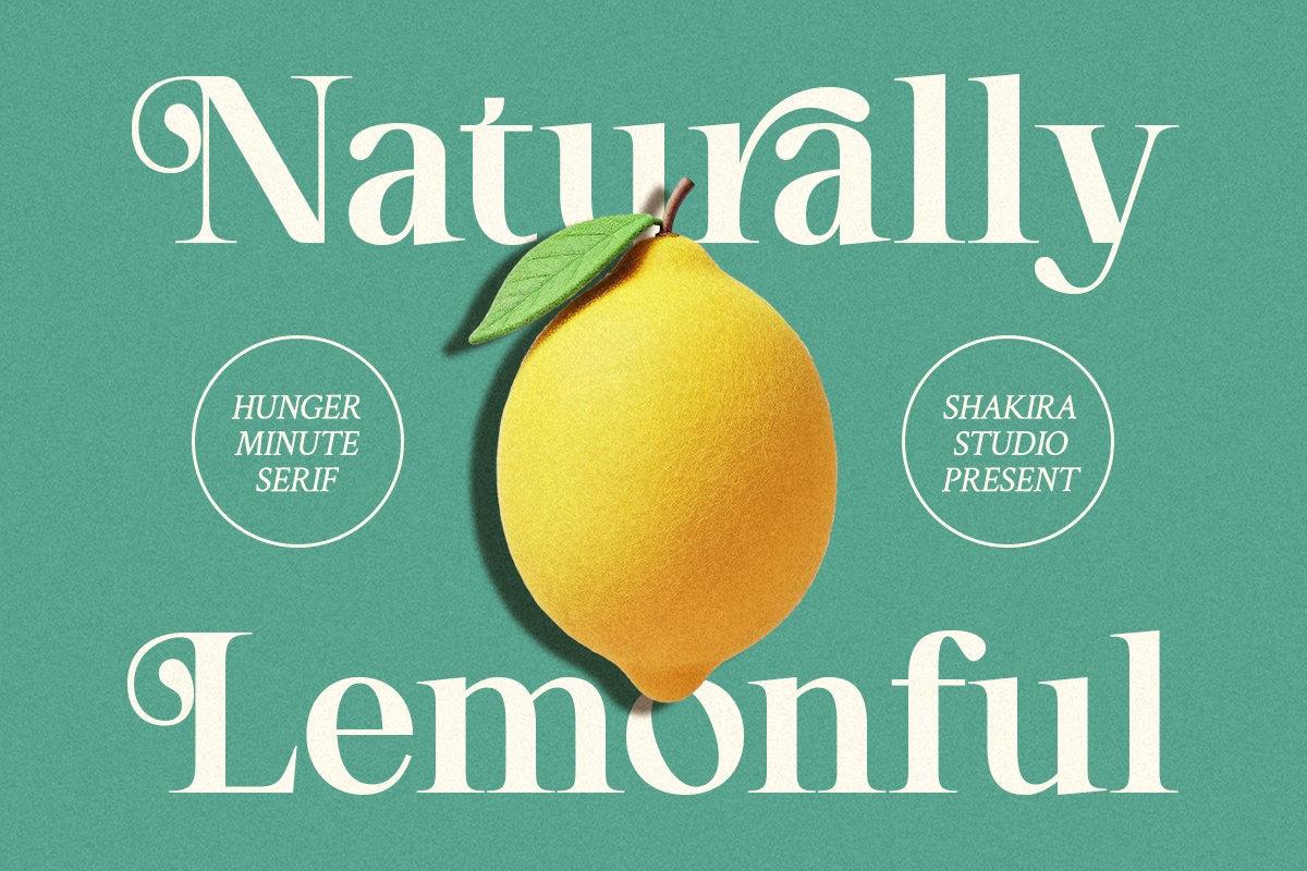 Hunger Minute - Modern Stylish Swash, a Serif Font by Shakira Studio (Photo 4 of 10)