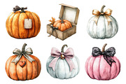 Halloween Coquette Bow Pumpkin Clipa, an Illustration by Daily.Designs (Thumbnail 2 of 5)