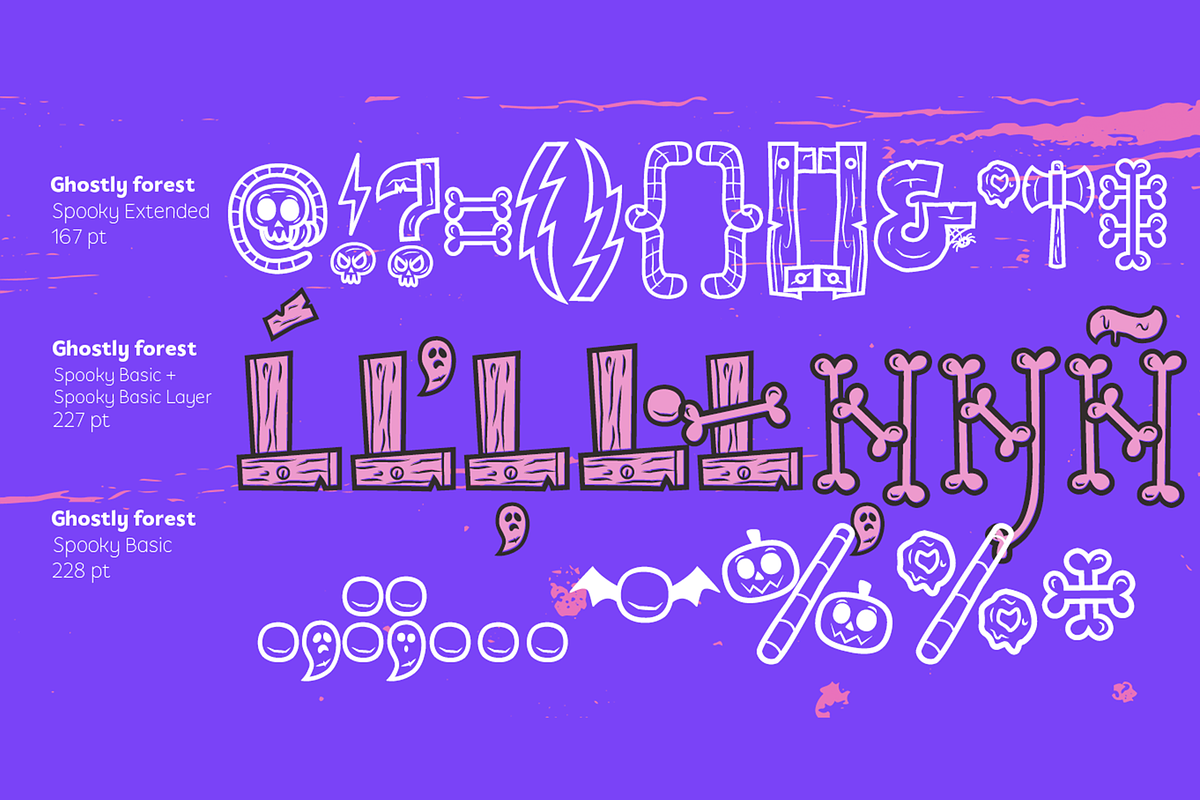 Ghostly Forest Extended, a Sans Serif Font by Rodrigo Typo (Photo 9 of 10)